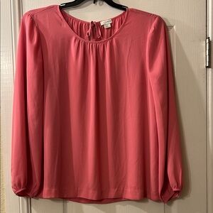 J by J Crew Women's Coral Blouse sz 10